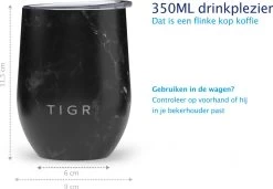 TIGR The Combo - Voordeelset Minimalist Thermosfles En Cup Warmhoudbeker - 500ml - Zwart Marmer -Brita Verkoop 1200x833 1