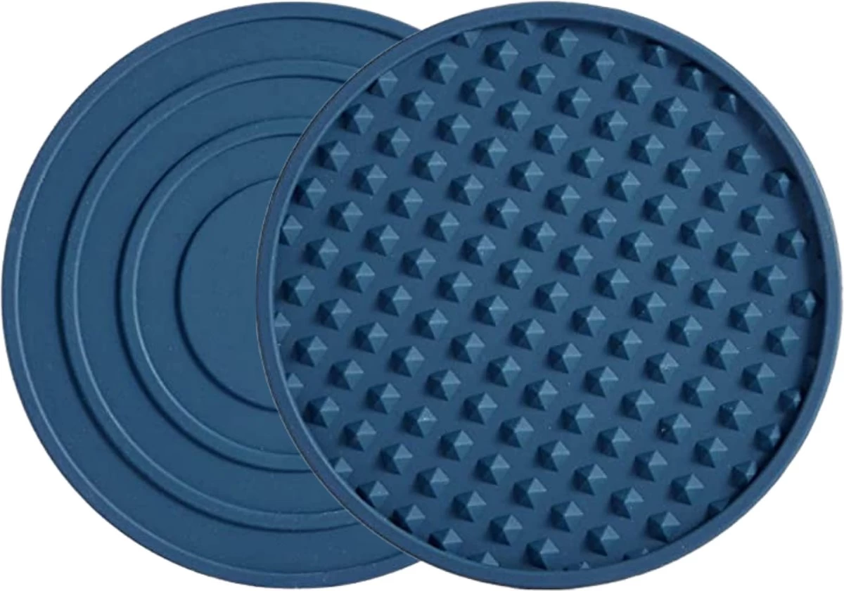 Castagnola Siliconen Onderzetters Met Houder – Onderzetters Voor Glazen – Onderzetters Design – Onderzettersset – Drink Onderzetters – Hoogwaardige Siliconen – Set Van 14 – Blauw 7 Castagnola Siliconen Onderzetters Met Houder – Onderzetters Voor Glazen – Onderzetters Design – Onderzettersset – Drink Onderzetters – Hoogwaardige Siliconen – Set Van 14 – Blauw - Afbeelding 7