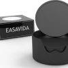 Easavida – Onderzetters Voor Glazen – 10 Stuks – Siliconen – Onderlegger – Inclusief Houder – Inclusief E-book – Zwart – Rond Design