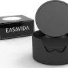 Easavida – Onderzetters Voor Glazen – 8 Stuks – Siliconen – Onderlegger – Inclusief Houder – Inclusief E-book – Zwart – Rond Design
