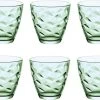 Bormioli Rocco Flora Verde Glazen 260 Ml - Groen - Set-6