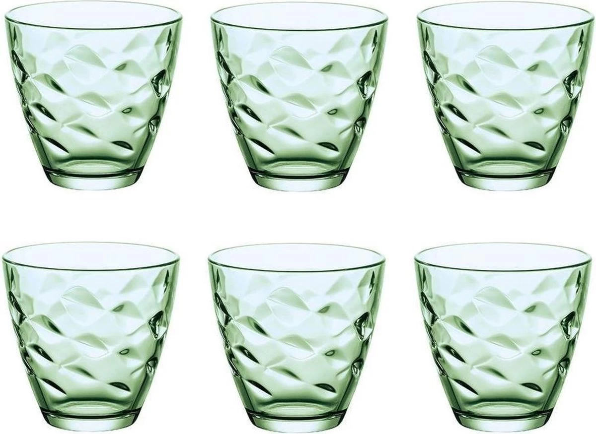 Bormioli Rocco Flora Verde Glazen 260 Ml - Groen - Set-6 1 Bormioli Rocco Flora Verde Glazen 260 Ml - Groen - Set-6