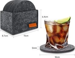 IBright Vilt Onderzetters Voor Glazen - 12 Stuks – Donkergrijs – Vilten Onderzetters Met Houder - Hittebestendig - Absorberend En Duurzaam 14 IBright Vilt Onderzetters Voor Glazen - 12 Stuks – Donkergrijs – Vilten Onderzetters Met Houder - Hittebestendig - Absorberend En Duurzaam -Brita Verkoop 1200x929 2