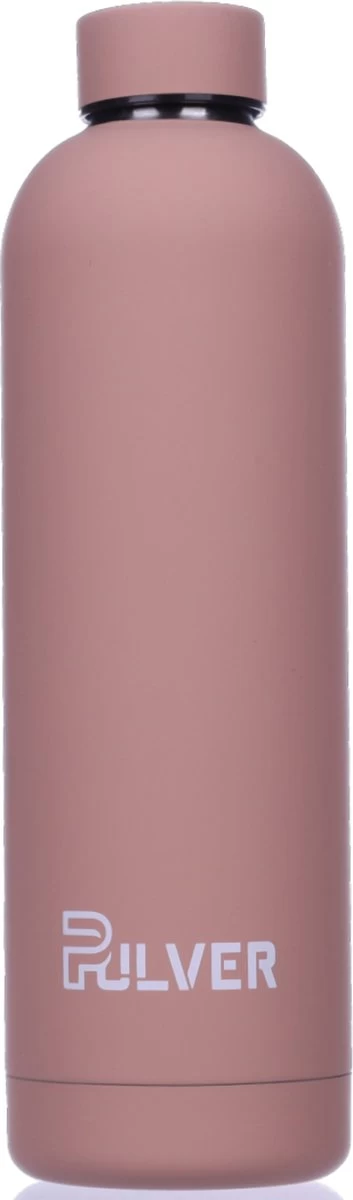 Pulver - RVS Thermosfles / Drinkfles – BPA Vrij – 750 Ml - Waterfles Met Draaidop – Drinkfles – Dubbele Isolatie - Rubberen Coating- Licht Roze 1 Pulver - RVS Thermosfles / Drinkfles – BPA Vrij – 750 Ml - Waterfles Met Draaidop – Drinkfles – Dubbele Isolatie - Rubberen Coating- Licht Roze