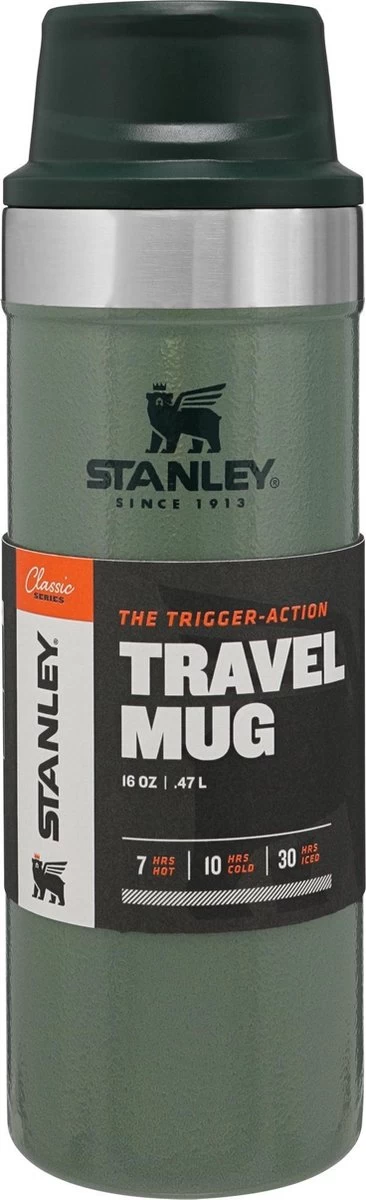 Stanley Trigger-Action Travel Mug 0.47L - Thermosfles - Hammertone Green 11 Stanley Trigger-Action Travel Mug 0.47L - Thermosfles - Hammertone Green - Afbeelding 11