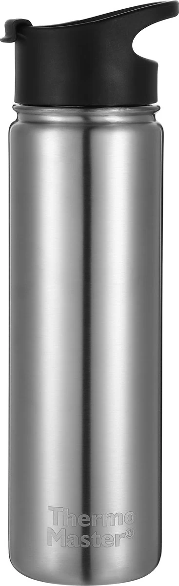 Thermo Master MasterBottle Drinkfles Met 3 Doppen - 650 Ml - Staal 1 Thermo Master MasterBottle Drinkfles Met 3 Doppen - 650 Ml - Staal