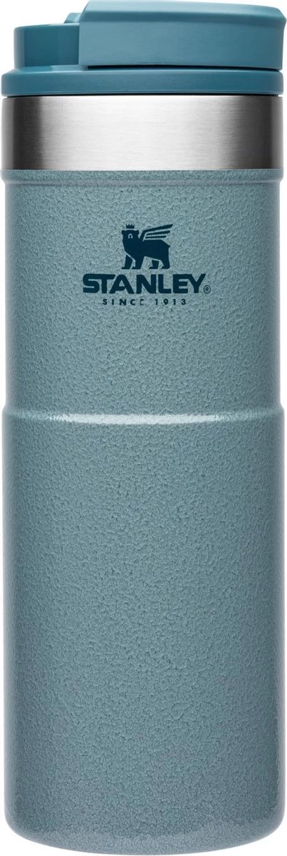 Stanley The NeverLeak™ Travel Mug 0,47L NEW - Thermosfles - Hammertone Ice 1 Stanley The NeverLeak™ Travel Mug 0,47L NEW - Thermosfles - Hammertone Ice