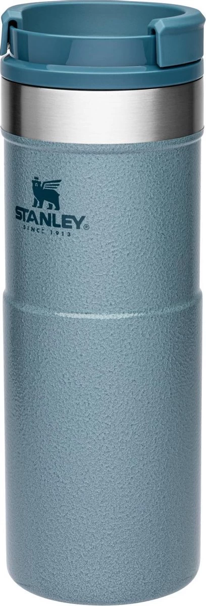 Stanley The NeverLeak™ Travel Mug 0,47L NEW - Thermosfles - Hammertone Ice 7 Stanley The NeverLeak™ Travel Mug 0,47L NEW - Thermosfles - Hammertone Ice - Afbeelding 7