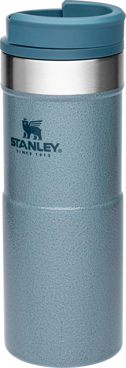 Stanley The NeverLeak™ Travel Mug 0,47L NEW - Thermosfles - Hammertone Ice 6 Stanley The NeverLeak™ Travel Mug 0,47L NEW - Thermosfles - Hammertone Ice - Afbeelding 6