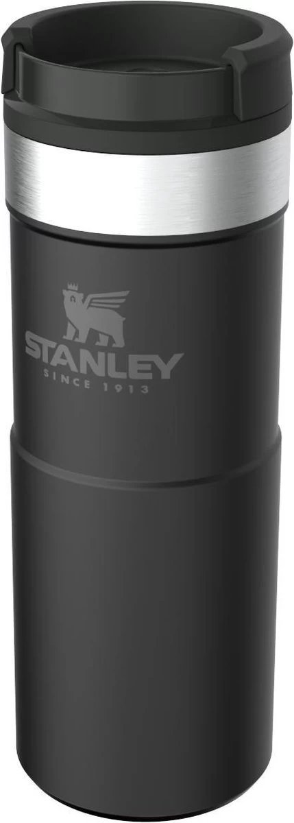 Stanley The NeverLeak™ Travel Mug 0,35L NEW - Thermosfles - Matt Black 5 Stanley The NeverLeak™ Travel Mug 0,35L NEW - Thermosfles - Matt Black - Afbeelding 5