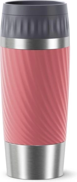 Tefal Travel Mug Easy Twist Thermobeker - Koraalrood - 0,36 Liter