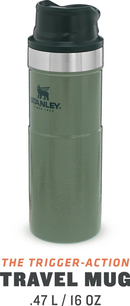 Stanley Trigger-Action Travel Mug 0.47L - Thermosfles - Hammertone Green 14 Stanley Trigger-Action Travel Mug 0.47L - Thermosfles - Hammertone Green - Afbeelding 14