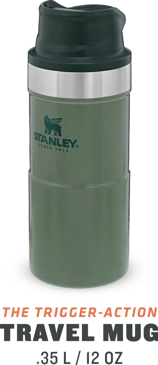 Stanley Trigger-Action Travel Mug 0.35L - Thermosfles - Hammertone Green 20 Stanley Trigger-Action Travel Mug 0.35L - Thermosfles - Hammertone Green - Afbeelding 20