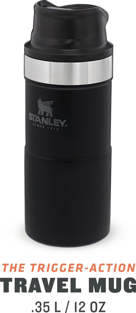 Stanley Trigger-Action Travel Mug 0.47L - Thermosfles - Matt Black 13 Stanley Trigger-Action Travel Mug 0.47L - Thermosfles - Matt Black - Afbeelding 13