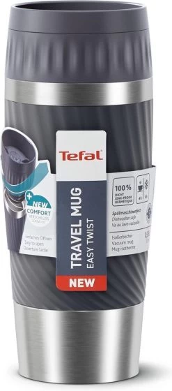 Tefal Travel Mug Easy Twist Thermobeker - Antraciet - 0,36 Liter -Brita Verkoop 529x1200