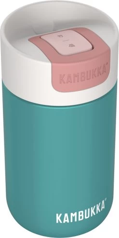 Kambukka Olympus Thermosbeker 300 Ml - Makkelijk Reinigen - Lekvrije Koffiebeker - RVS - Enchanted Forest