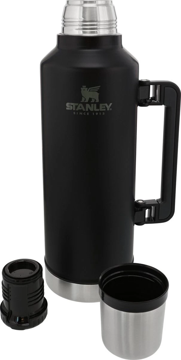 Stanley The Legendary Classic Bottle 2.3L Matte Black Pebble 3 Stanley The Legendary Classic Bottle 2.3L Matte Black Pebble - Afbeelding 3