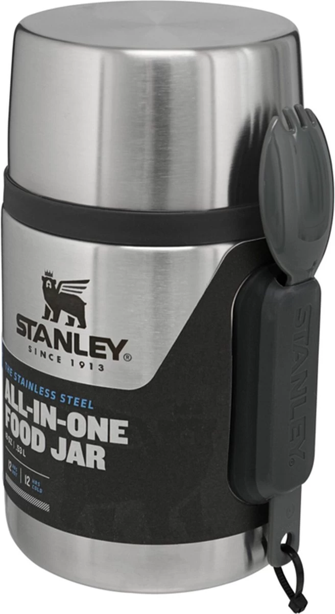 Stanley The Stainless Steel All-in-One Food Jar 0,53L - Thermosfles - Stainless Steel 12 Stanley The Stainless Steel All-in-One Food Jar 0,53L - Thermosfles - Stainless Steel - Afbeelding 12