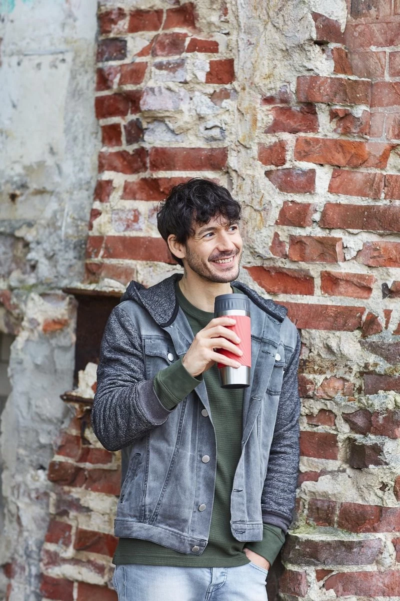 Tefal Travel Mug Easy Twist Thermobeker - Koraalrood - 0,36 Liter 2 Tefal Travel Mug Easy Twist Thermobeker - Koraalrood - 0,36 Liter - Afbeelding 2