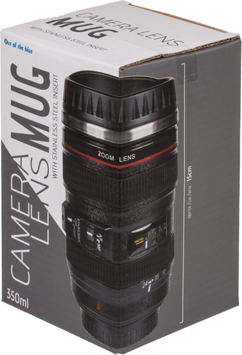 Out Of The Blue Camera Lens Mok 13,5x8cm Thermosbeker 4 Out Of The Blue Camera Lens Mok 13,5x8cm Thermosbeker - Afbeelding 4