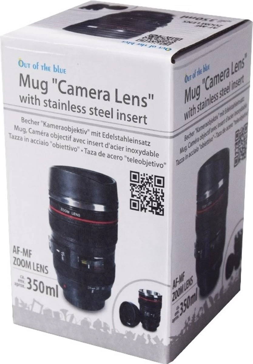 Out Of The Blue Camera Lens Mok 13,5x8cm Thermosbeker 5 Out Of The Blue Camera Lens Mok 13,5x8cm Thermosbeker - Afbeelding 5
