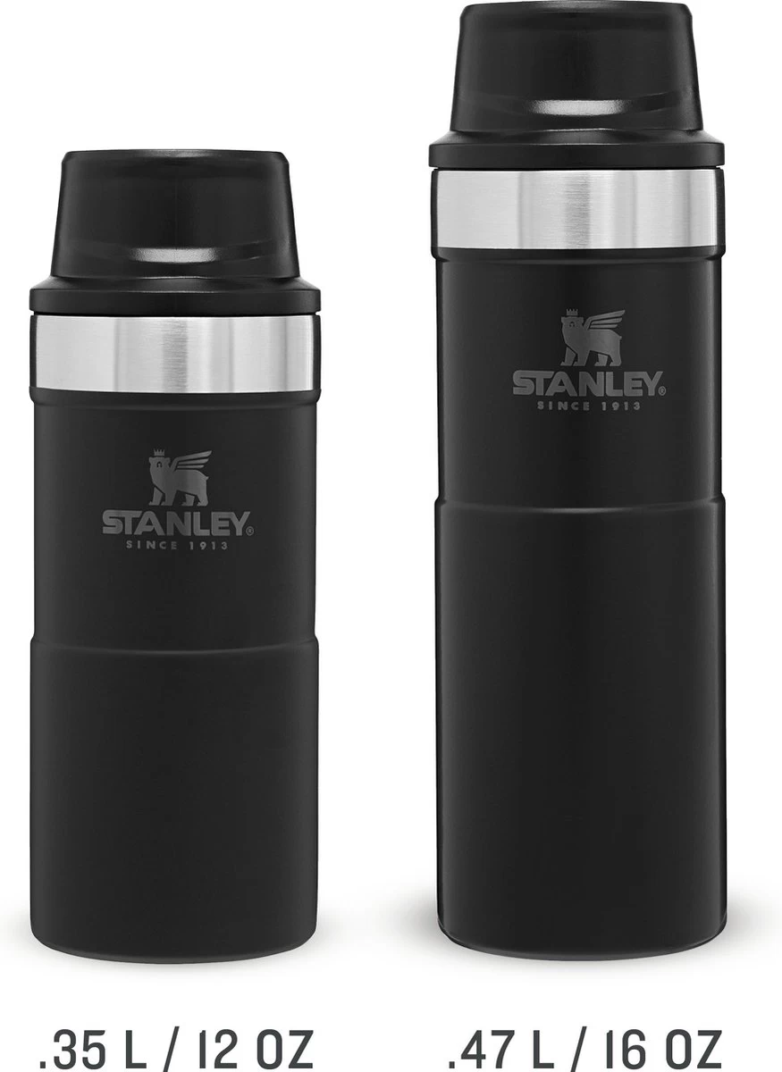 Stanley Trigger-Action Travel Mug 0.47L - Thermosfles - Matt Black 15 Stanley Trigger-Action Travel Mug 0.47L - Thermosfles - Matt Black - Afbeelding 15