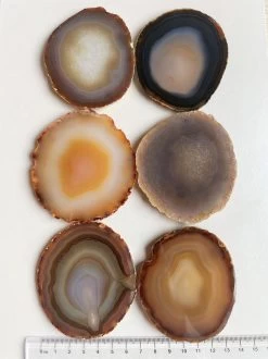 The Gem Inside - Edelsteen Onderzetters - Agaat - Set Van 2 - Doorsnee 7-8cm - Met Siliconen Voetjes -Brita Verkoop 899x1200 21