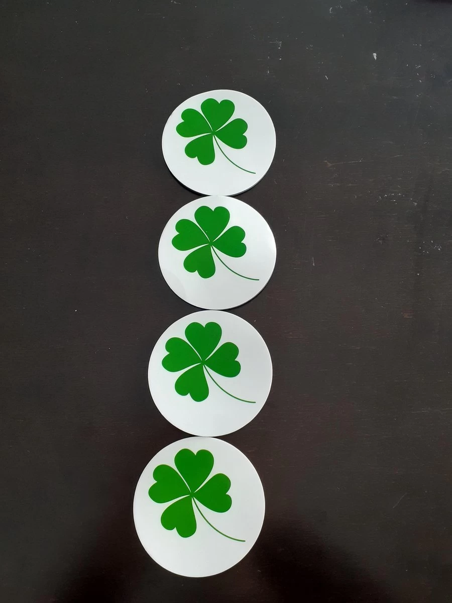 Akyol - Klavertje Vier Onderzetters - Klaver Vier Onderzetter - Antislip Onderzetter - 4 Stuks 2 Akyol - Klavertje Vier Onderzetters - Klaver Vier Onderzetter - Antislip Onderzetter - 4 Stuks - Afbeelding 2