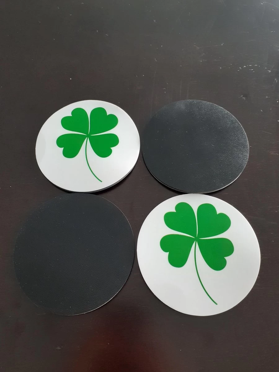 Akyol - Klavertje Vier Onderzetters - Klaver Vier Onderzetter - Antislip Onderzetter - 4 Stuks 4 Akyol - Klavertje Vier Onderzetters - Klaver Vier Onderzetter - Antislip Onderzetter - 4 Stuks - Afbeelding 4