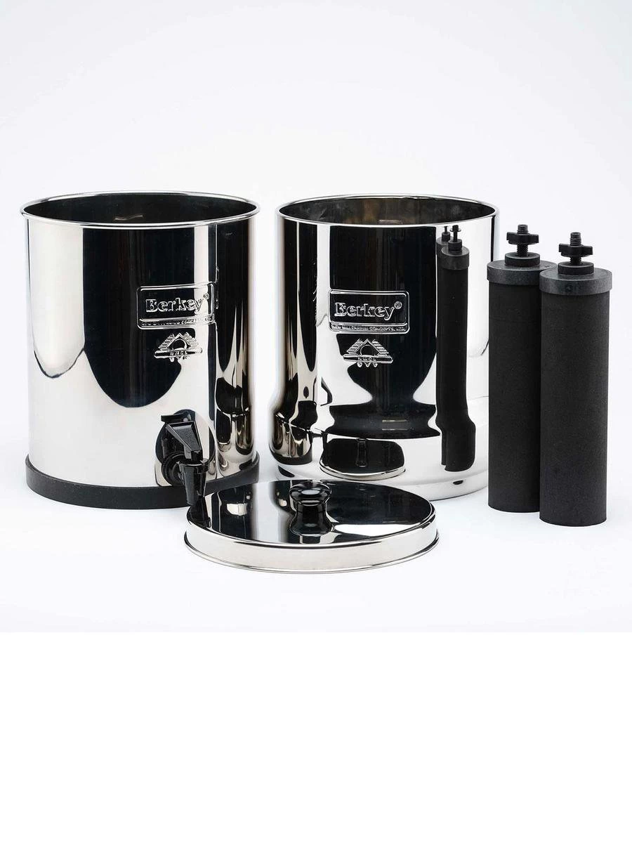 Big Berkey Set: Waterfilter 8,5L + RVS Kraantje + Standaard 3 Big Berkey Set: Waterfilter 8,5L + RVS Kraantje + Standaard - Afbeelding 3