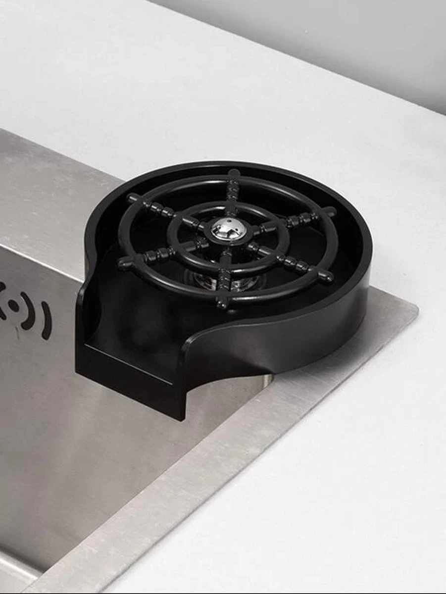 SFT Products Glazenspoeler LEEDS - Zwarte Spoelkraan Glazen - Horeca Spoelkraan - Beker Reiniger - Glazenspoeler Voor Aanrecht - Glazen Reiniger Aanrecht - Automatische Glazen Spoeler - Waterdruk Reiniger Voor Glazen - Glas Spoeler Bar 2 SFT Products Glazenspoeler LEEDS - Zwarte Spoelkraan Glazen - Horeca Spoelkraan - Beker Reiniger - Glazenspoeler Voor Aanrecht - Glazen Reiniger Aanrecht - Automatische Glazen Spoeler - Waterdruk Reiniger Voor Glazen - Glas Spoeler Bar - Afbeelding 2