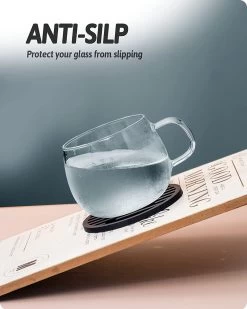 BOTC Siliconen Onderzetters Met Houder - Set Van 10 - Onderzettersset - Onderzetters Voor Glazen - Zwart -Brita Verkoop 960x1200 9